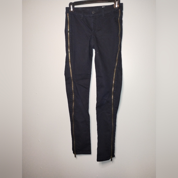 Rag & Bone Black Zipper Leg Skinny Jeans 24 - Picture 1 of 8